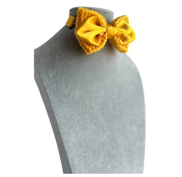 Knitted Bow Ties - Sunshine Yellow